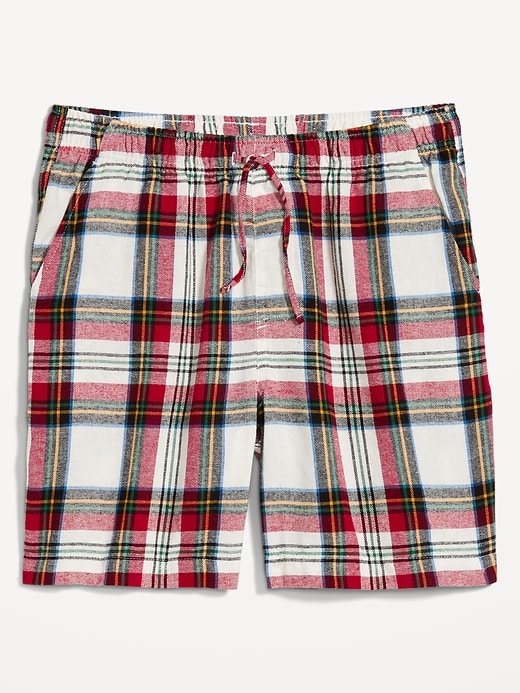 Image number 1 showing, Flannel Pajama Shorts