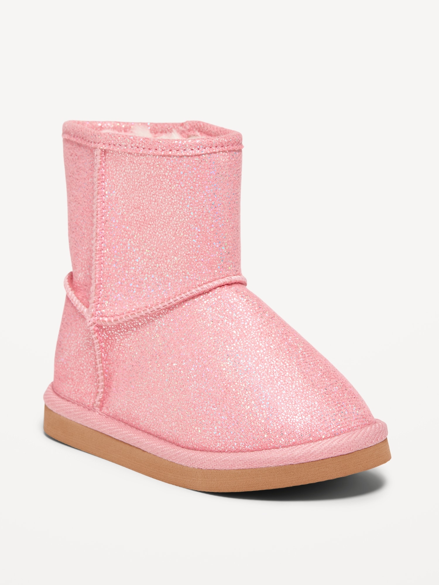 Bottes scintillantes doublées de fausse fourrure pour Toute-petite fille