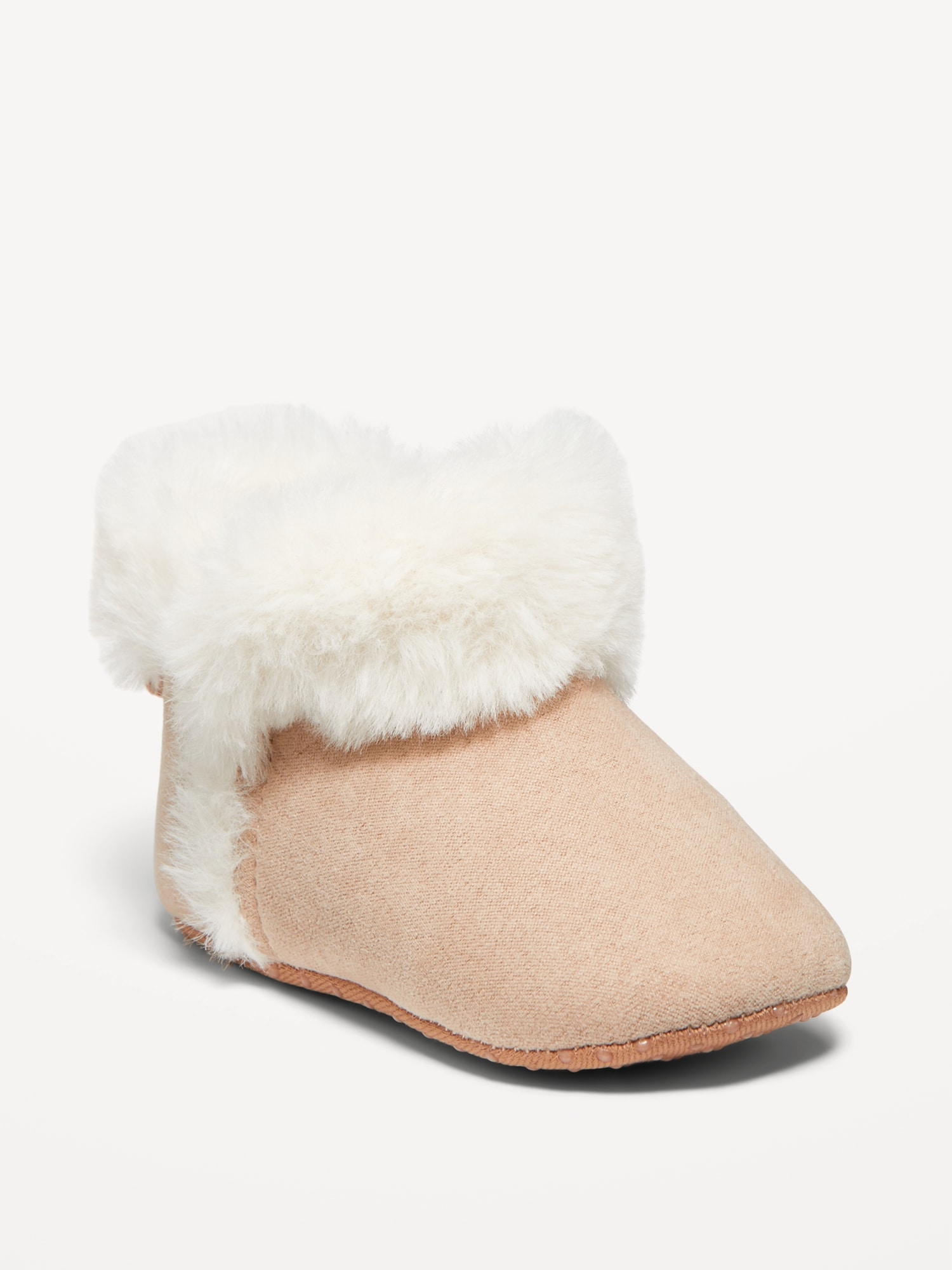 Cozy Faux-Fur Booties for Baby