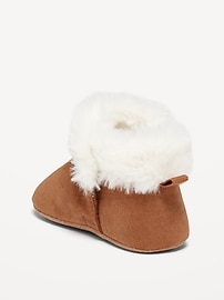 View large product image 3 of 4. Cozy Faux-Fur Booties for Baby