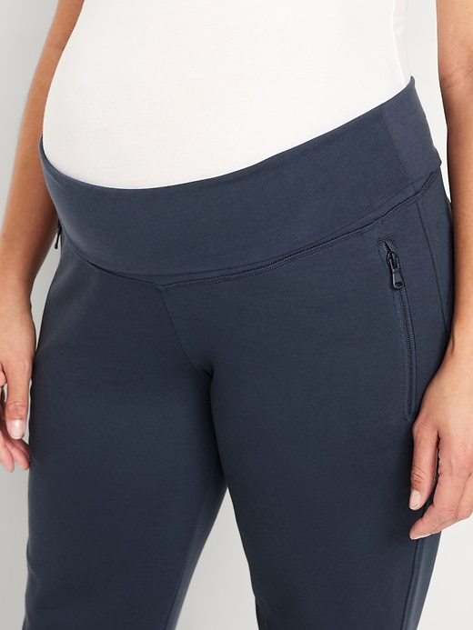 Image number 6 showing, Maternity Dynamic Fleece Rollover Waist Joggers