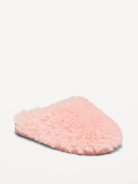 Pantoufles mules en similifourrure pour femme
