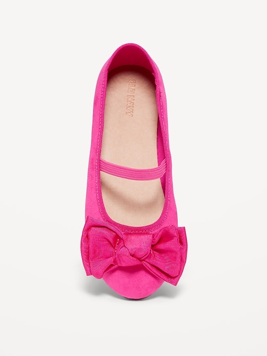 Voir une image plus grande du produit 2 de 4. Ballerines à boucle en faux suède pour fille