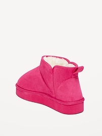 Voir une image plus grande du produit 4 de 4. Bottes plateformes en faux suède doublées de fausse fourrure pour Fille