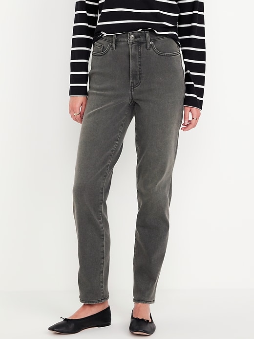 Image number 2 showing, High-Waisted Built-In Warm OG Straight Jeans