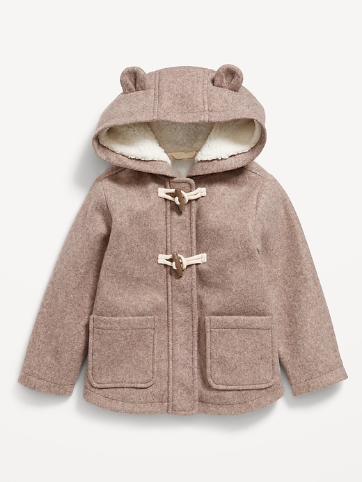 View large product image 1 of 3. Critter-Ear Pocket Coat for Toddler Girls