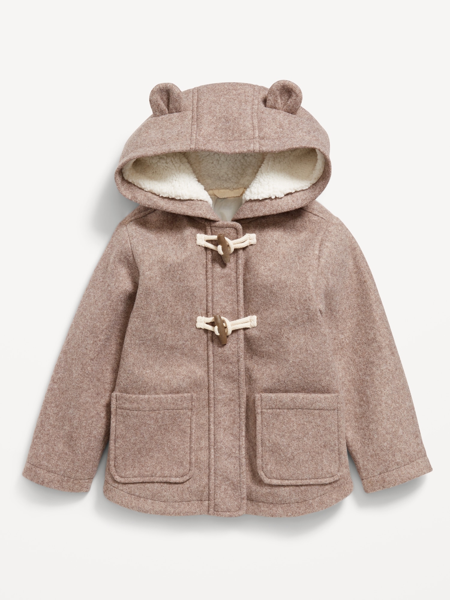 Manteau à poche et oreilles de bestiole pour Toute-petite fille