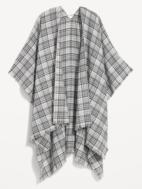 Poncho en flanelle