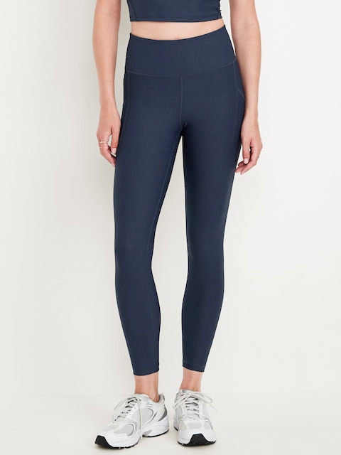 High-Waisted PowerSoft Rib Pocket Leggings