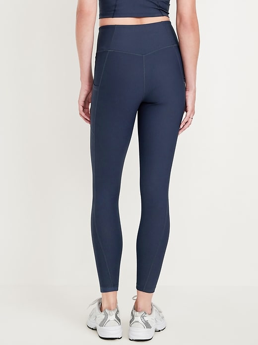 Image number 2 showing, High-Waisted PowerSoft Ribbed Leggings