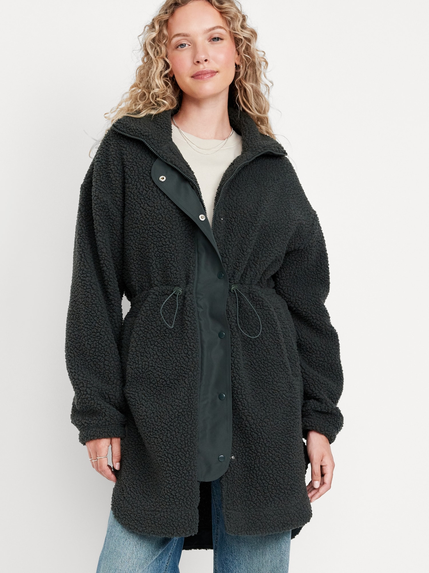 Long Sherpa Parka - Green