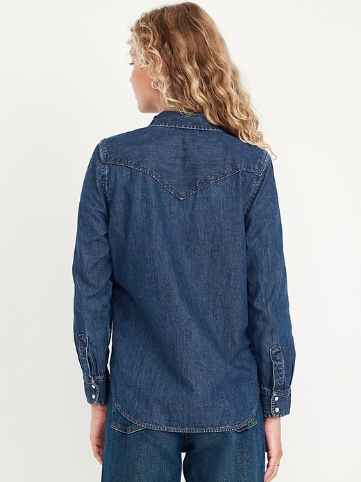 Image number 2 showing, Classic Button-Down Jean Shirt