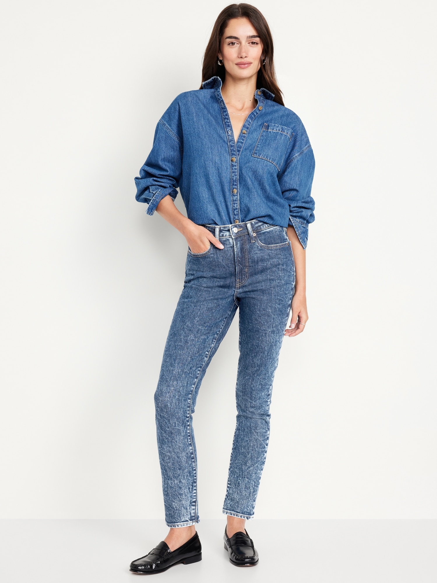 High-Waisted OG Straight Jeans