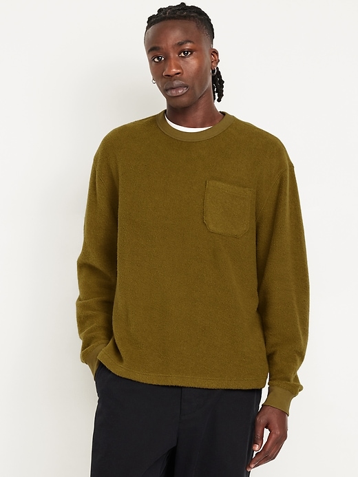 Image number 1 showing, Terry Crew-Neck Sweatshirt