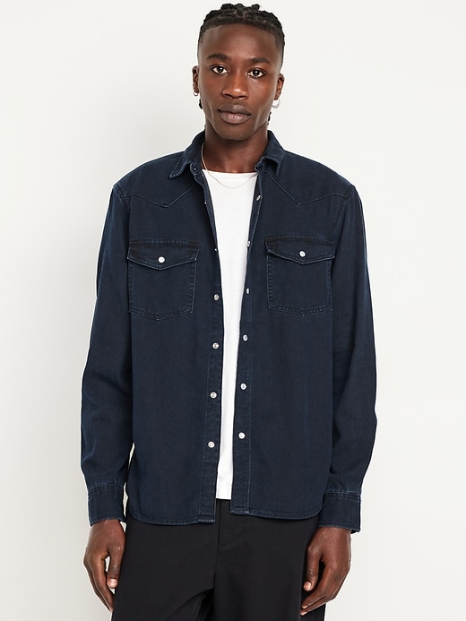 Image number 1 showing, Jean Pocket Shirt