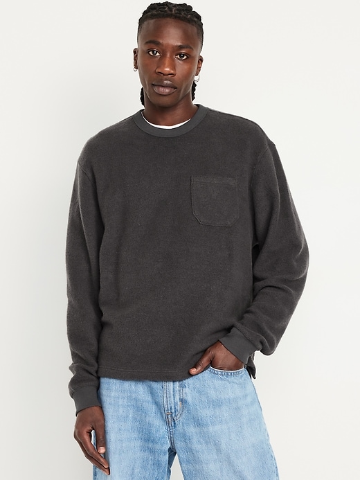 Image number 1 showing, Terry Crew-Neck Sweatshirt