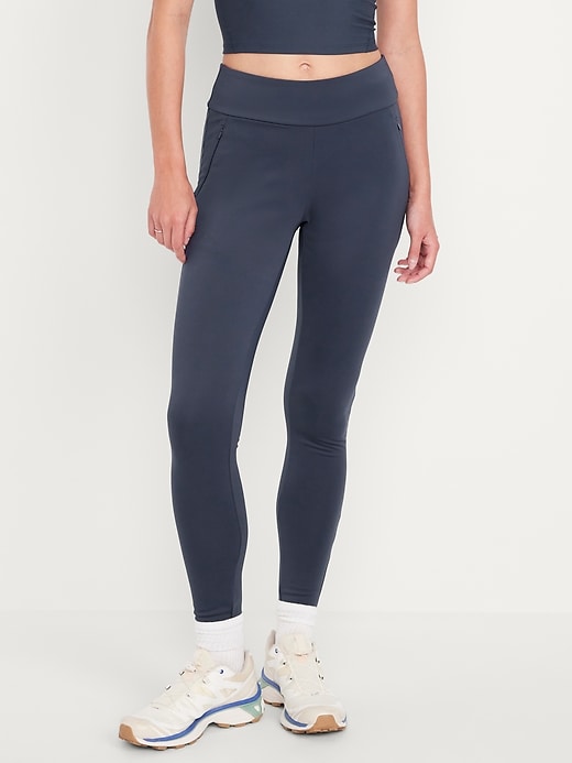 Image number 1 showing, High-Waisted PowerSoft Coze Edition Warm-Lined Full-Length Leggings