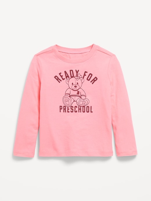 View large product image 1 of 1. Long-Sleeve Graphic T-Shirt for Toddler Girls