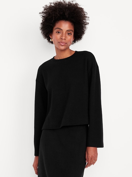 Image number 1 showing, Cozy Drop-Shoulder Sweater