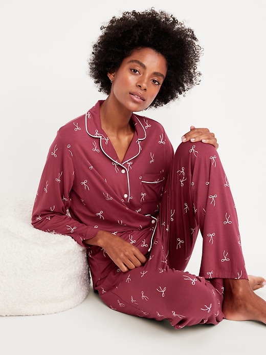 Image number 3 showing, Knit Jersey Pajama Pant Set