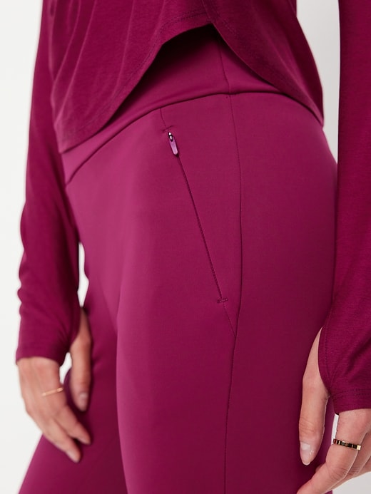 Image number 3 showing, High-Waisted PowerSoft Coze Edition Fleece-Lined Full-Length Leggings