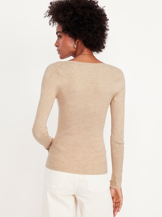 Image number 2 showing, Long-Sleeve Ribbed Sweater