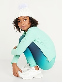 View large product image 3 of 4. High-Waisted PowerSoft 7/8-Length Performance Leggings for Girls