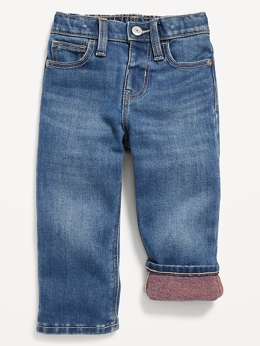 View large product image 1 of 2. Built-In Warm Straight Jeans for Toddler Boys