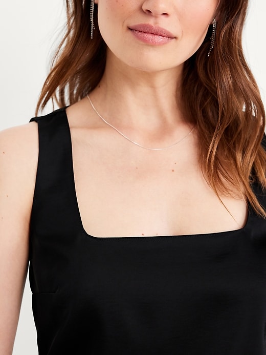 Image number 4 showing, Satin Crop Shell Tank