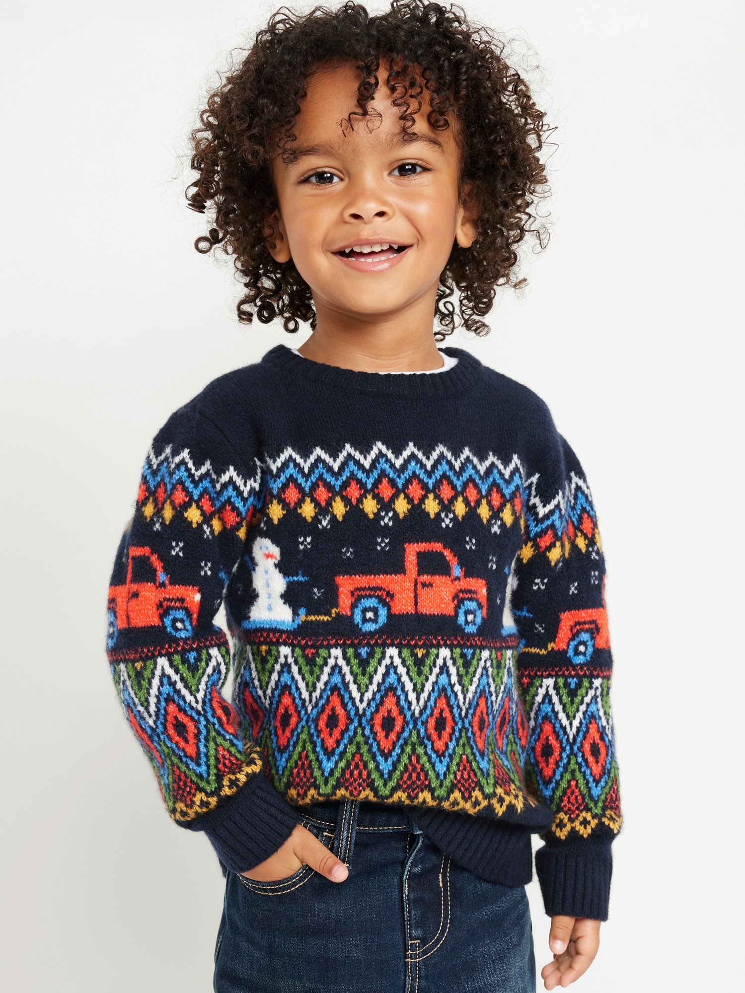 SoSoft Fair Isle Sweater for Toddler Boys