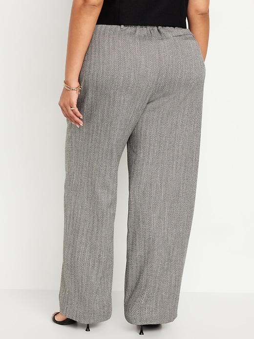 Image number 8 showing, Extra High-Waisted Taylor Wide-Leg Trouser Pants