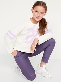 Voir une image plus grande du produit 3 de 5. Legging PowerSoft à taille haute longueur 7/8 à poches pour Fille