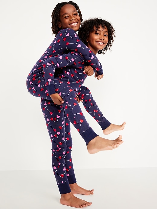 Voir une image plus grande du produit 1 de 4. Pyjama moulant à motif unisexe pour Enfant