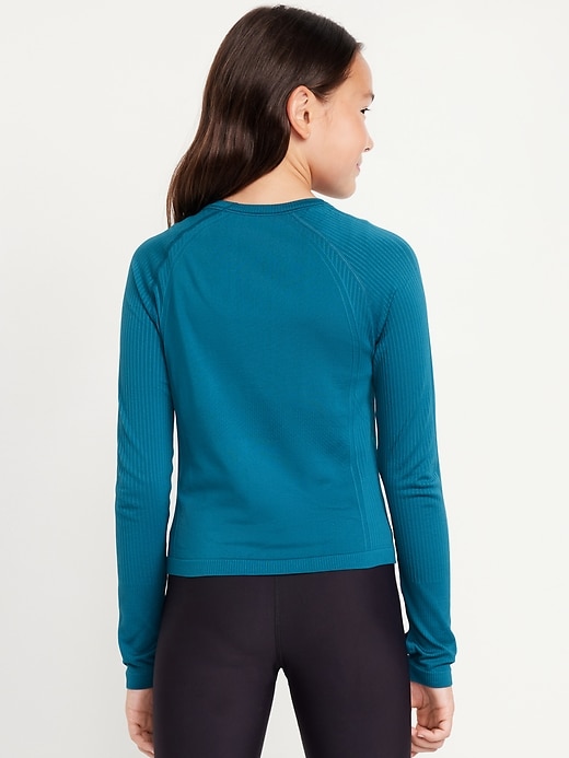 View large product image 2 of 4. Fitted Seamless Performance Top for Girls