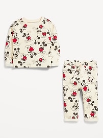 Voir une image plus grande du produit 3 de 3. Ensemble de chandail et pantalon en coton ouaté Mickey Mouse de Disney&#169 pour bébé