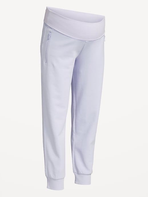 Image number 3 showing, Maternity Dynamic Fleece Rollover Waist Joggers