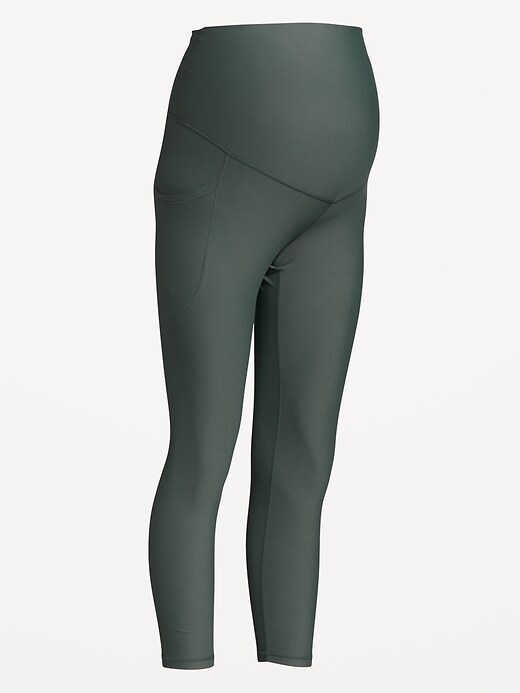 Image number 2 showing, Maternity Full-Panel PowerSoft 7/8 Leggings