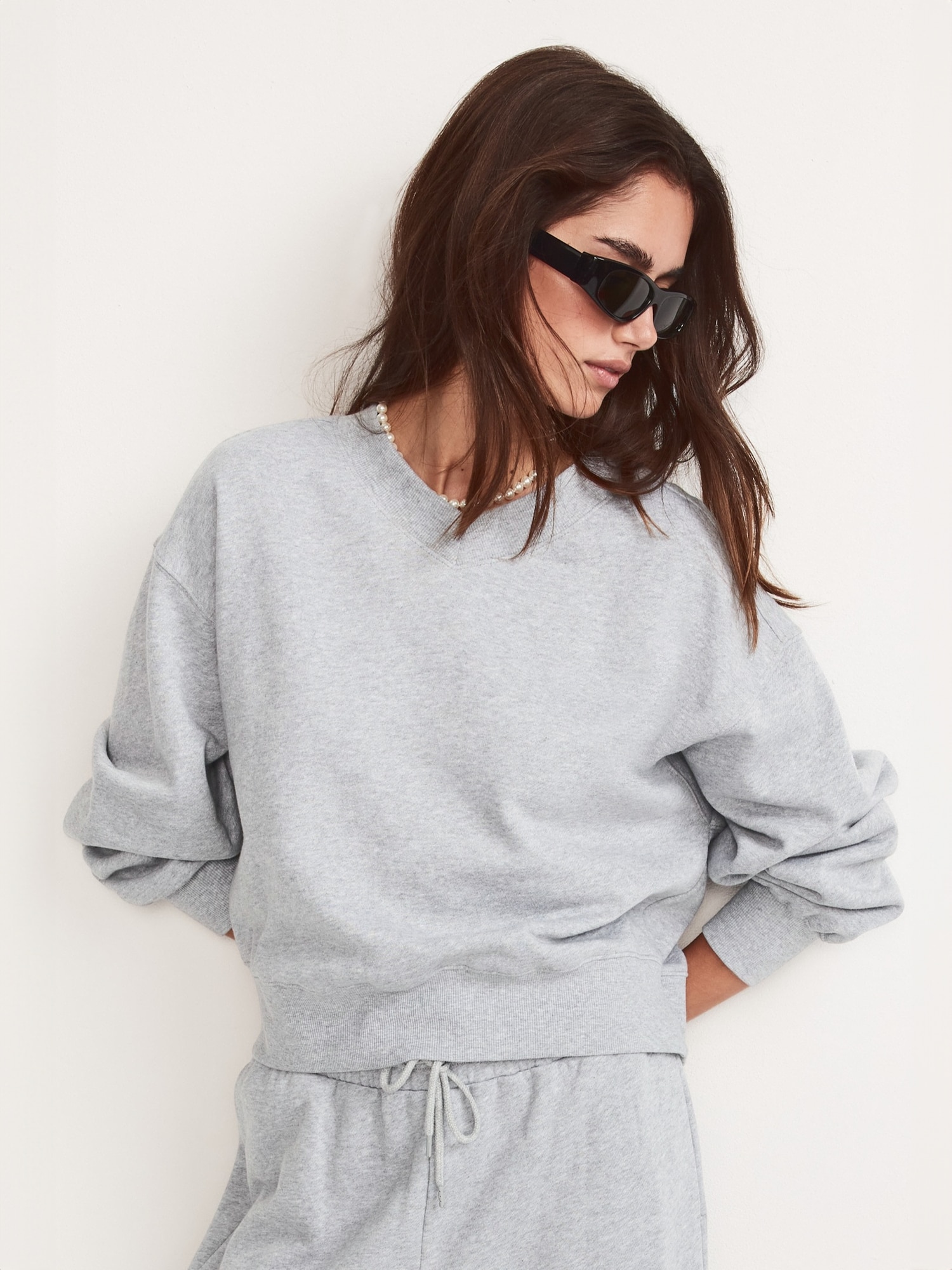 SoComfy Oversized V-Neck Sweatshirt