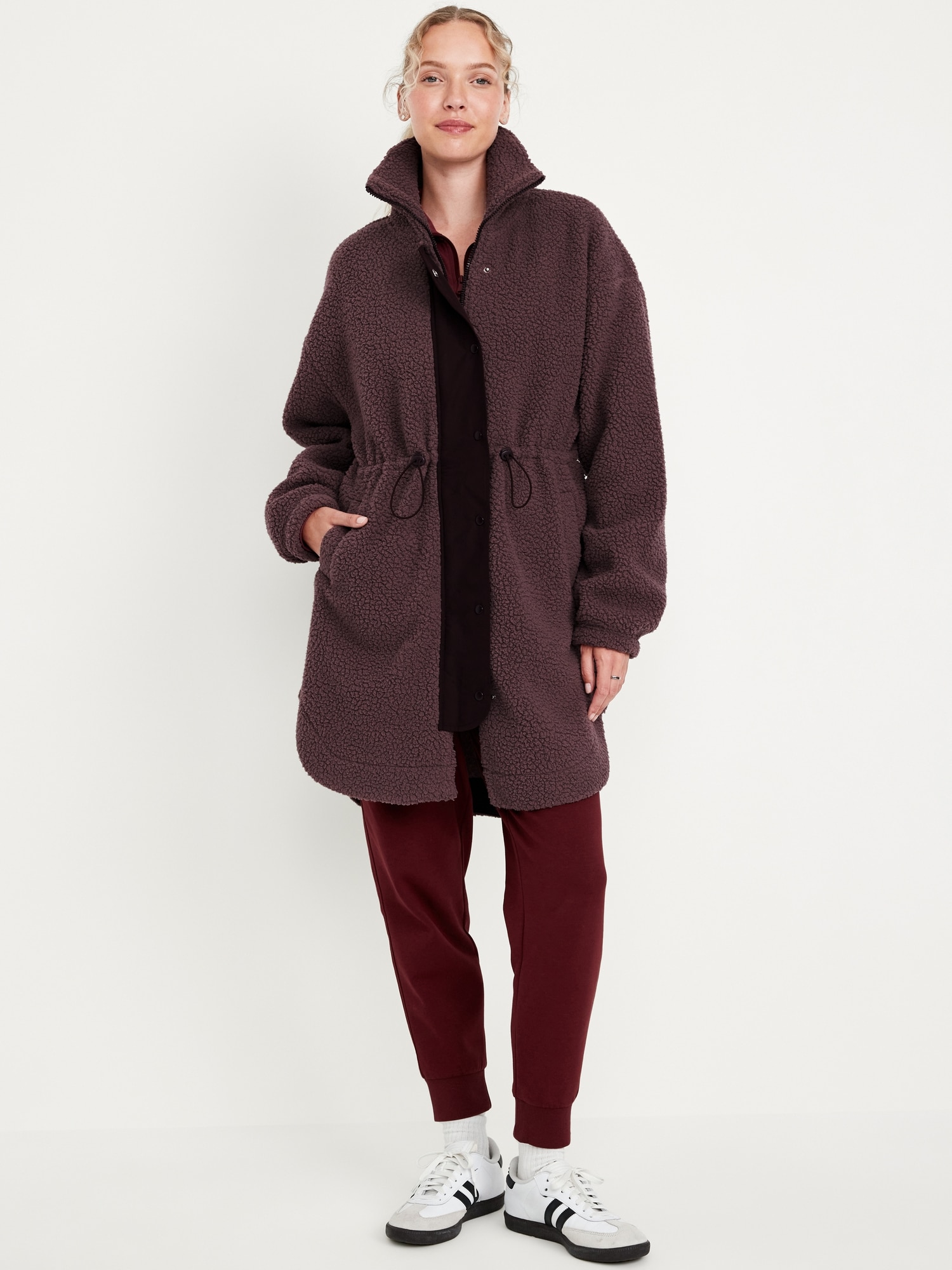 Long Sherpa Parka - Brown