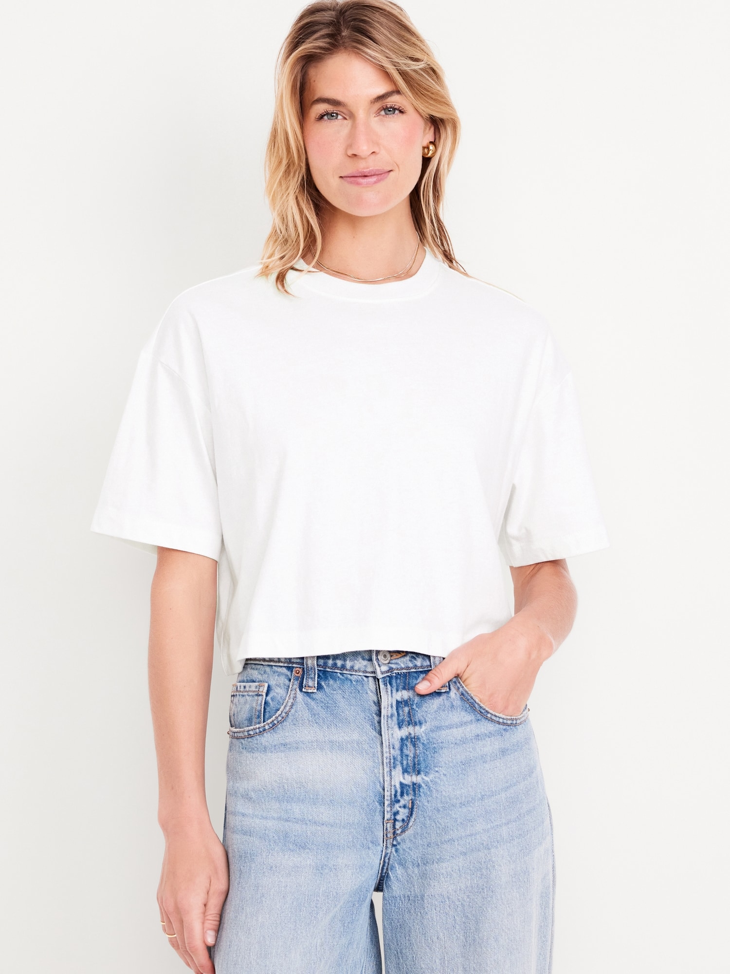 Vintage Oversized Crop T-Shirt