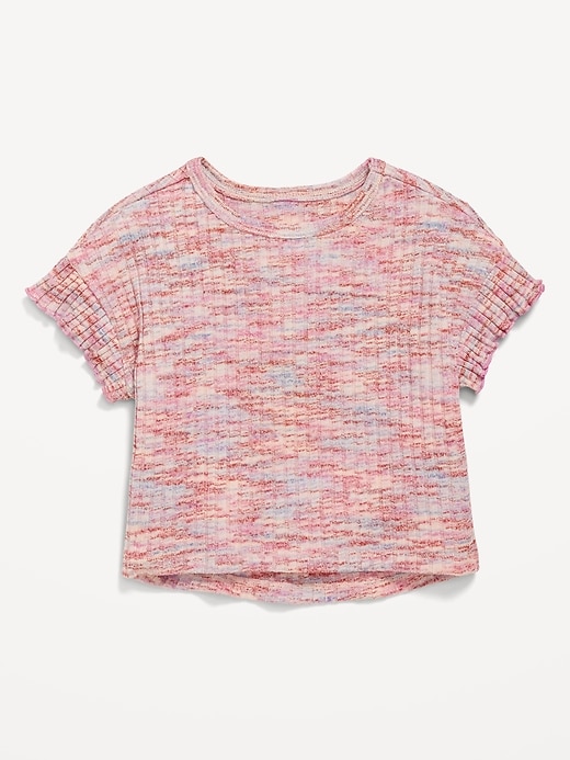 View large product image 1 of 1. Short Ruffle-Sleeve T-Shirt for Toddler Girls