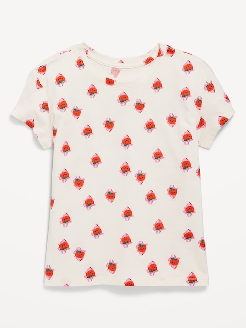 Printed Softest Short-Sleeve T-Shirt for Girls