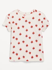 Image number 1 showing, Printed Softest Short-Sleeve T-Shirt for Girls