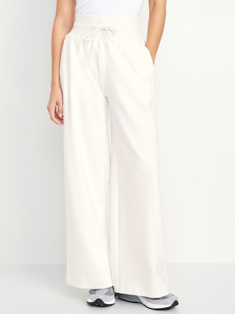 Dynamic Fleece Wide-Leg Sweatpants