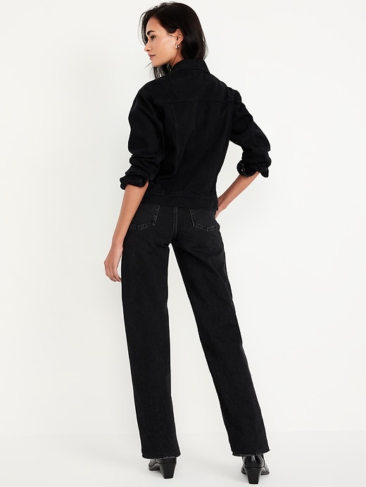 Image number 3 showing, Mid-Rise Boyfriend Loose Jeans