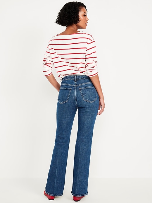Image number 3 showing, Extra High-Waisted Flare Jeans