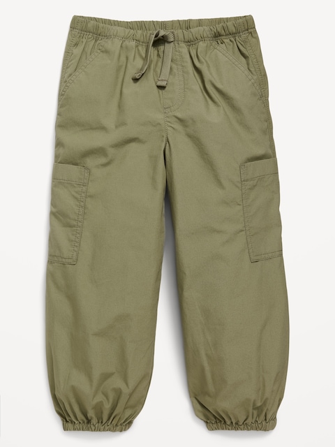 Loose Cargo Poplin Pants for Toddler Girls