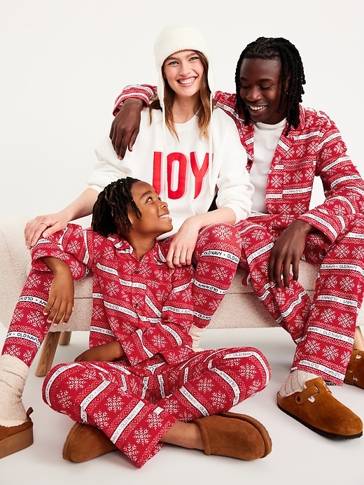 Image number 3 showing, High-Waisted Printed Waffle Pajama Leggings for Women