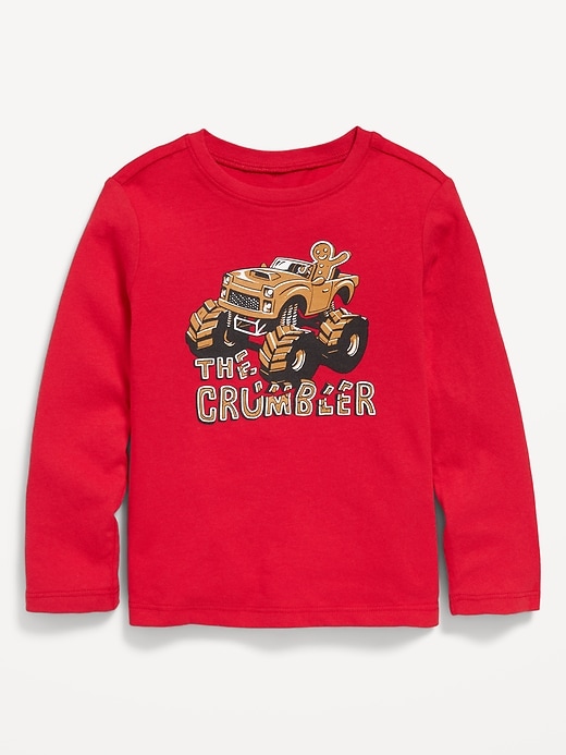 View large product image 1 of 1. Unisex Long-Sleeve Graphic T-Shirt for Toddler