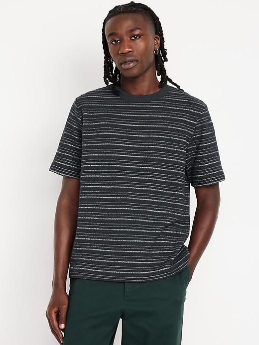 Image number 1 showing, Textured-Bouclé T-Shirt